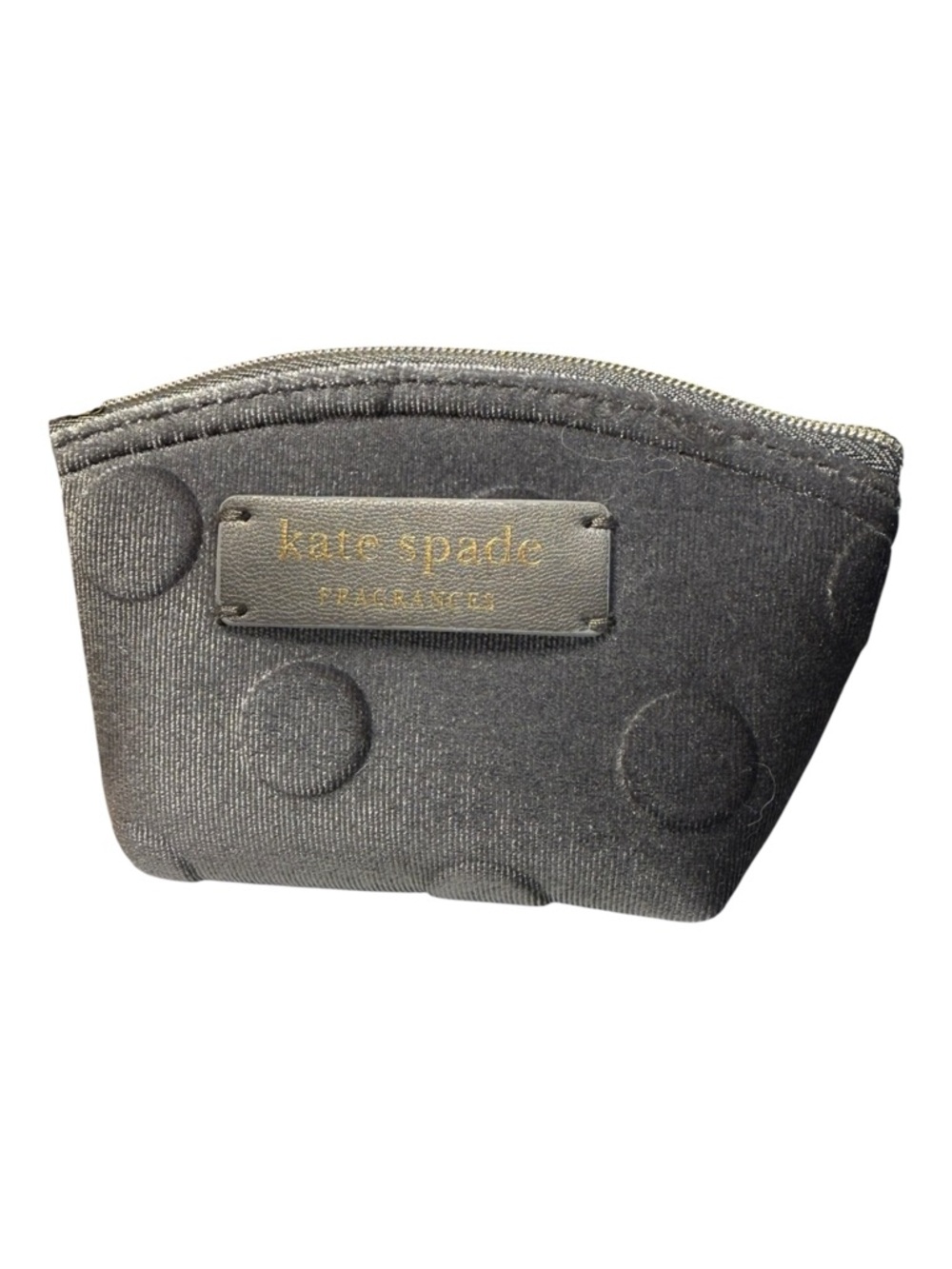 Kate Spade New York Fragrance Set Velvet Gray Polka Dot Pouch Spray + Mini NWT - Picture 3 of 7